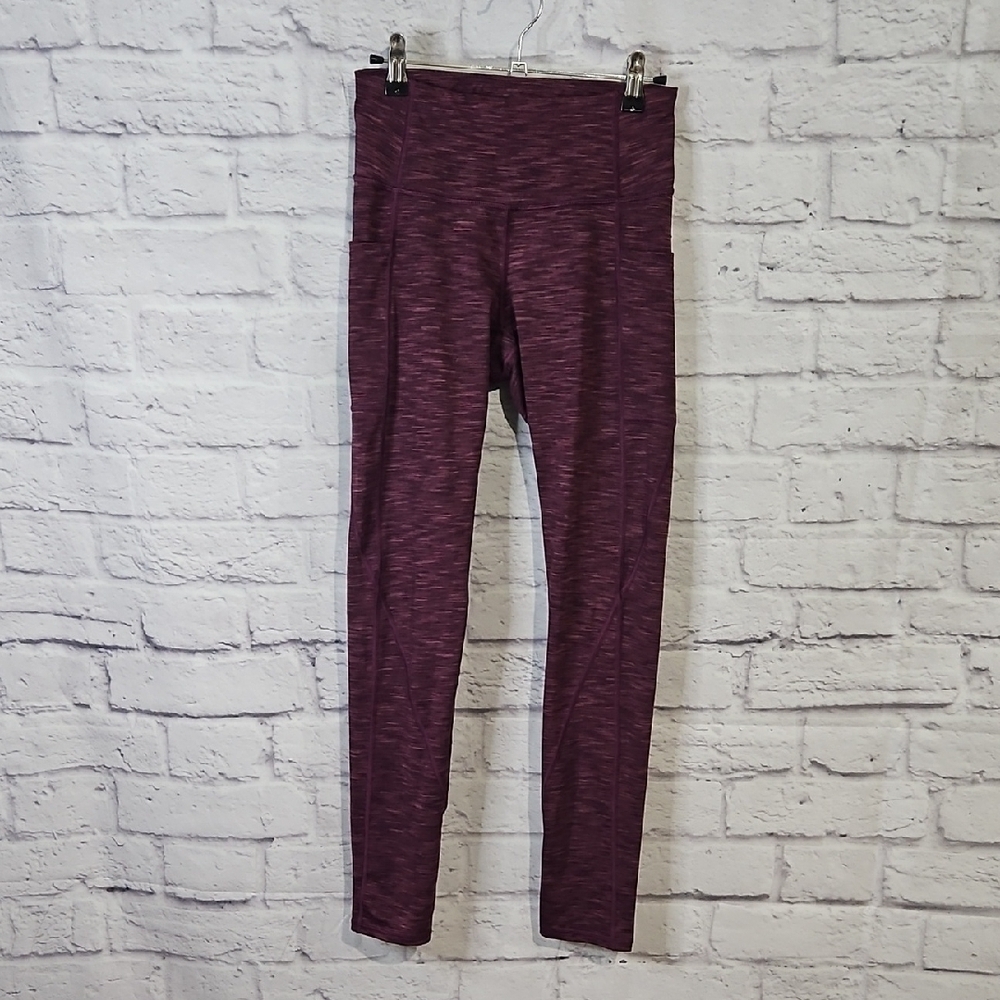 High Waist Women's Plum Leggings